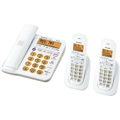 【楽天市場】シャープ シャープ デジタルコードレス電話機 受話子機+子機2台タイプ JD-G56CW ホワイト系(1セット) | 価格比較